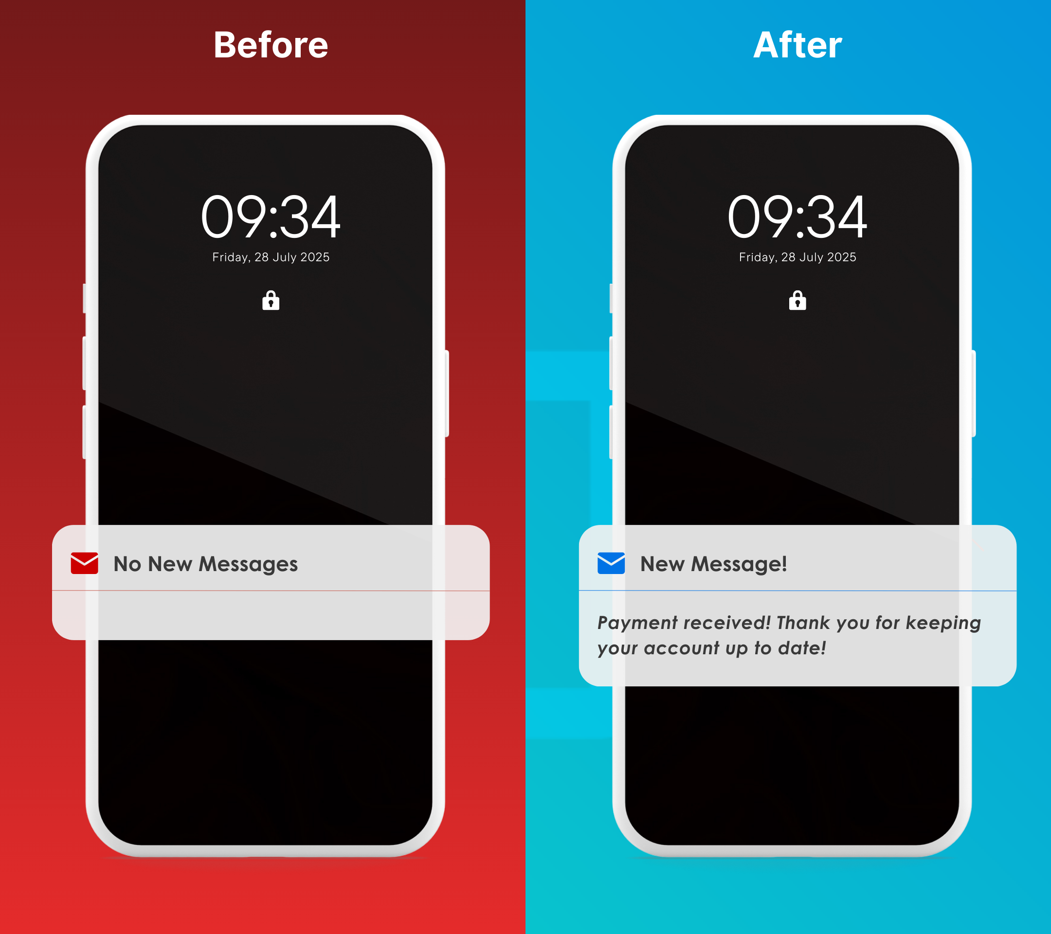 Customer uncertain about payment confirmation